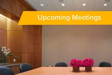 An empty conference room 