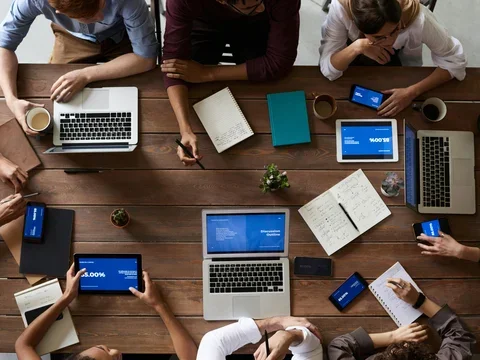 People in a meeting 