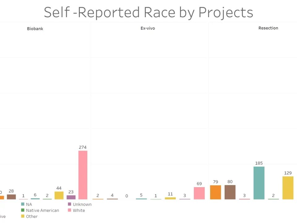 A Bar Chart of the number of Patients in the IDx Prostate Program and the races they belong to.