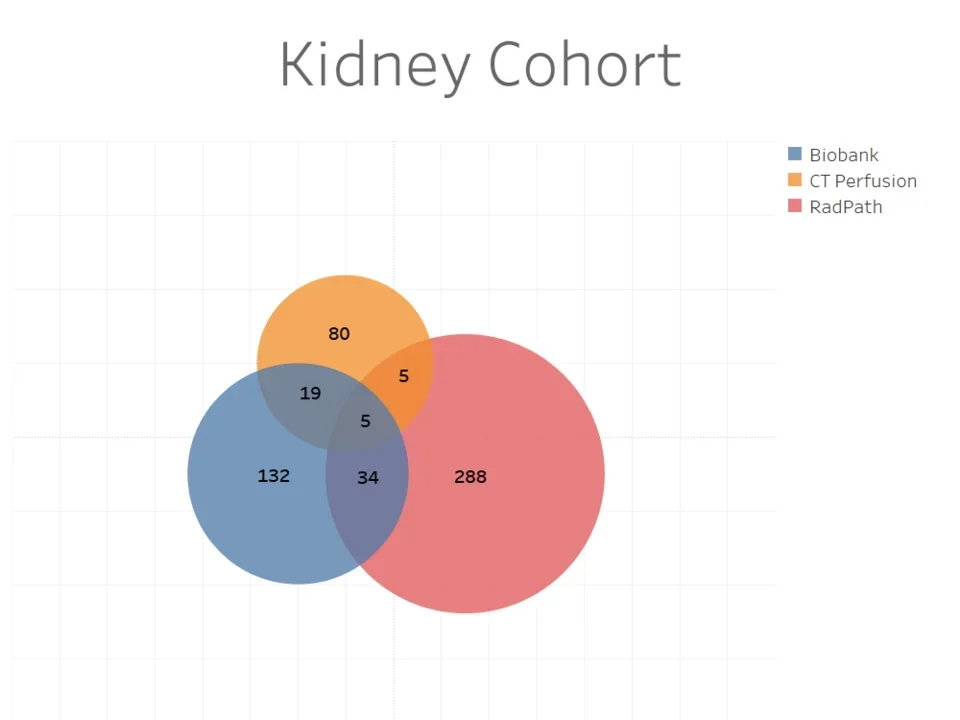 Venn diagram of the kidney cohort